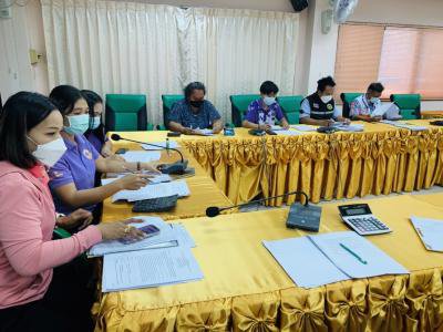 วันที่ 8 กุมภาพันธ์ 2565 ประชุมคณะอนุกรรมการกองทุนหลักประกันสุขภาพระดับท้องถิ่นหรือพี้นที่เทศบาลตำบลจักราช ครั้งที่ 1/2565